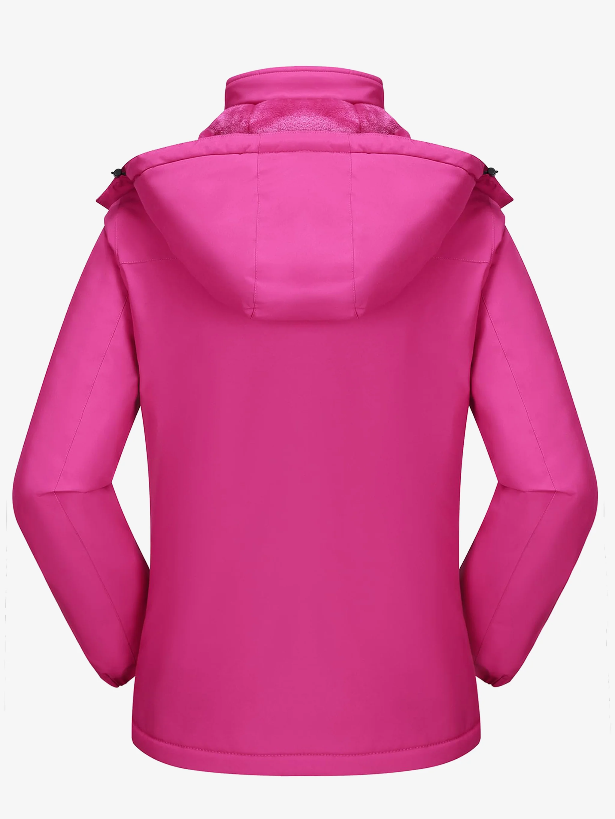 Women’s Urban Edge Fleece Jacket Detachable Hood - Image 4
