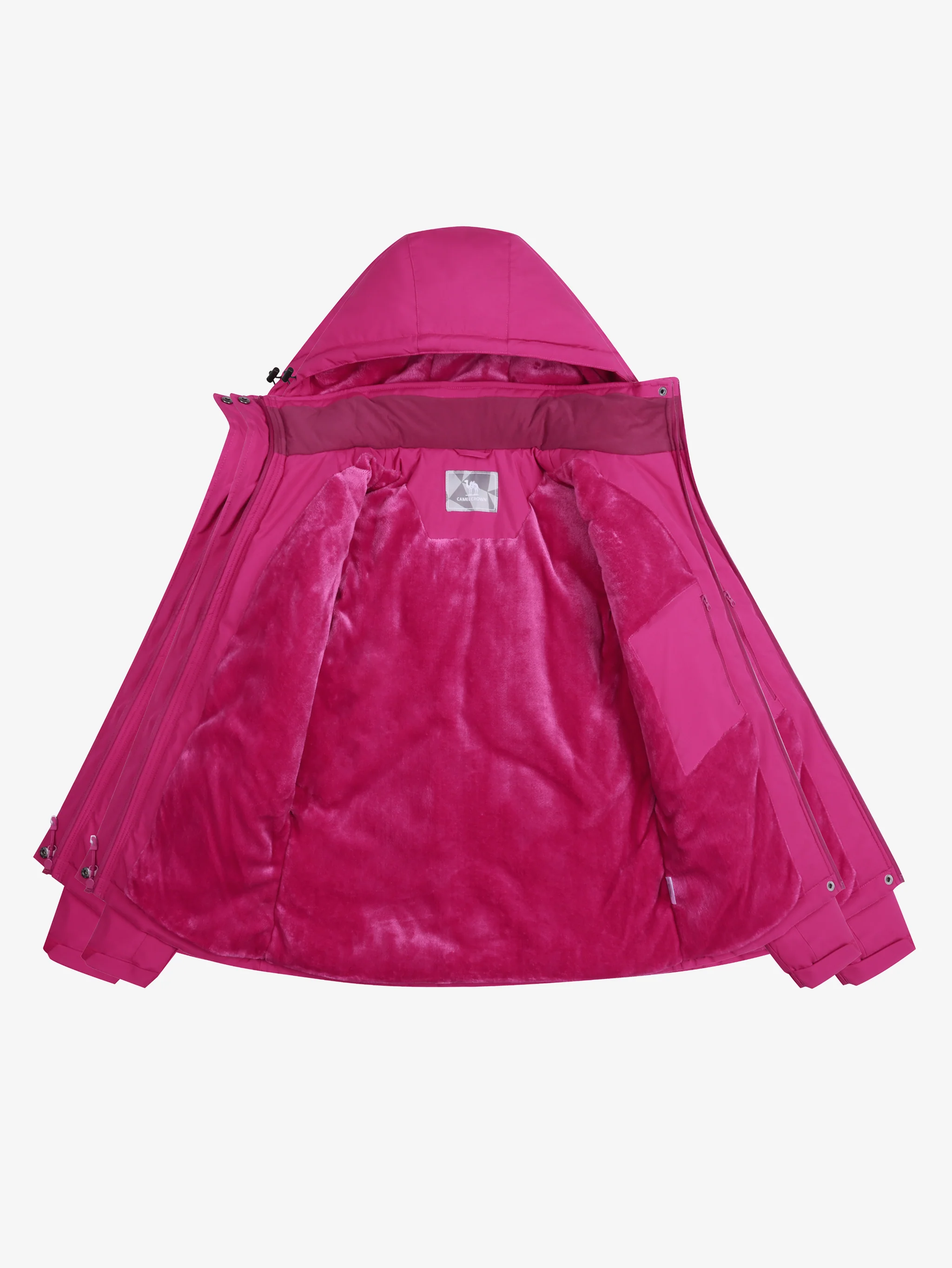 Women’s Urban Edge Fleece Jacket Detachable Hood - Image 5